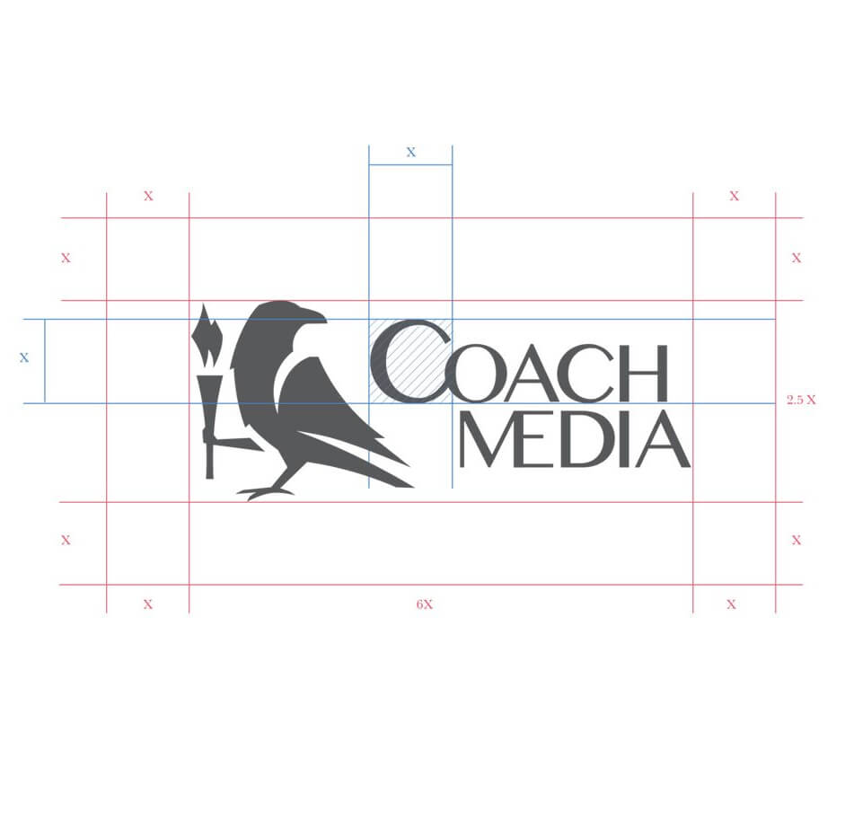 Дизайн фирменного стиля Coach media